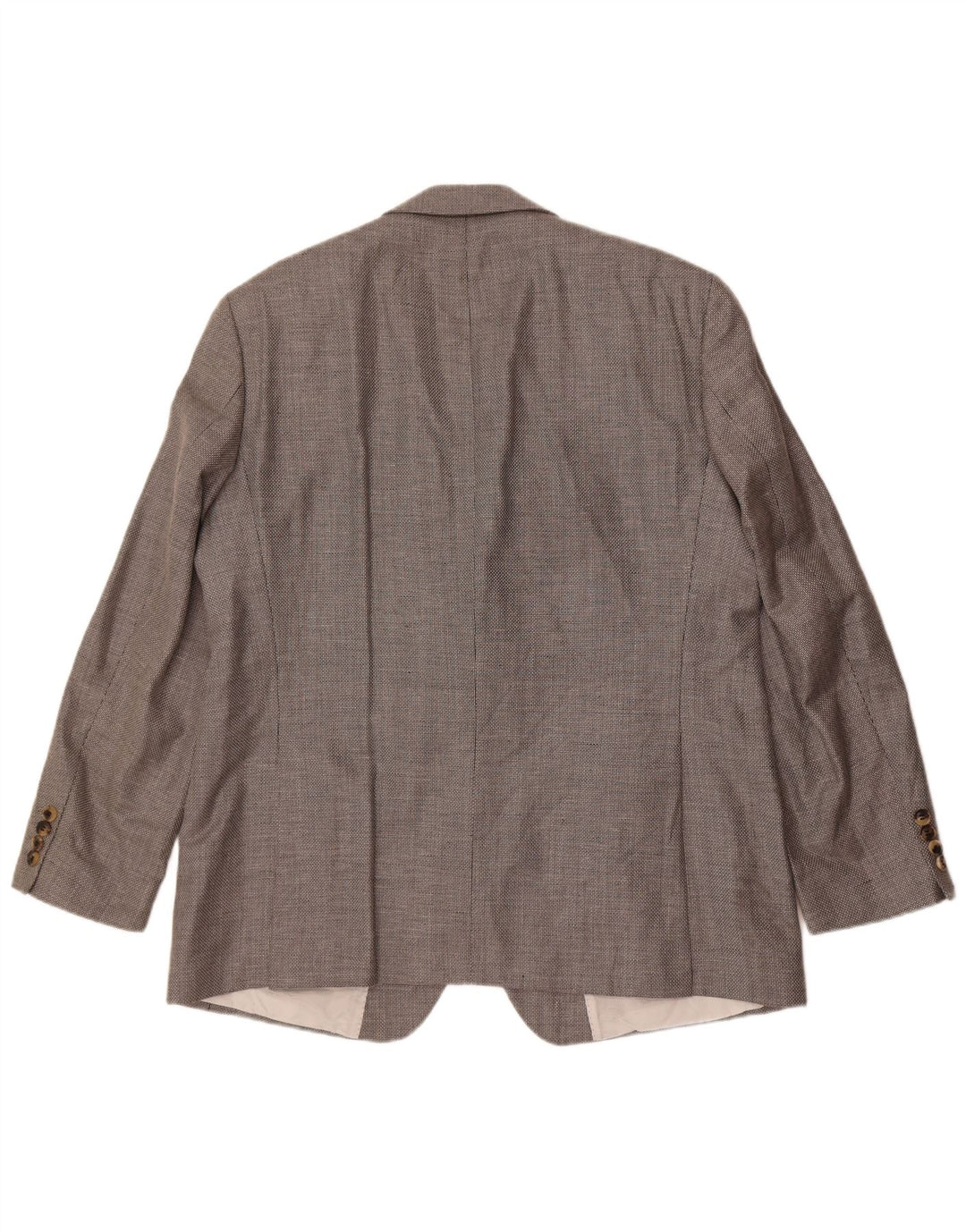 Hugo Boss Mens 2 Button Blazer Jacket UK 44 2XL Grey Silk