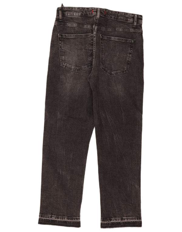 Zara Womens Straight Jeans EU 36 XS W26 L26 Grey Cotton