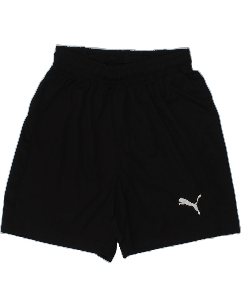 PUMA Boys Sport Shorts 9-10 Years Black Polyester | Vintage Puma | Thrift | Second-Hand Puma | Used Clothing | Messina Hembry 