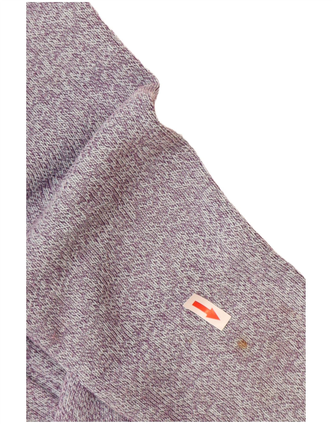 Weird Fish Womens Zip Neck Jumper Sweater UK 14 Large Purple Polyester