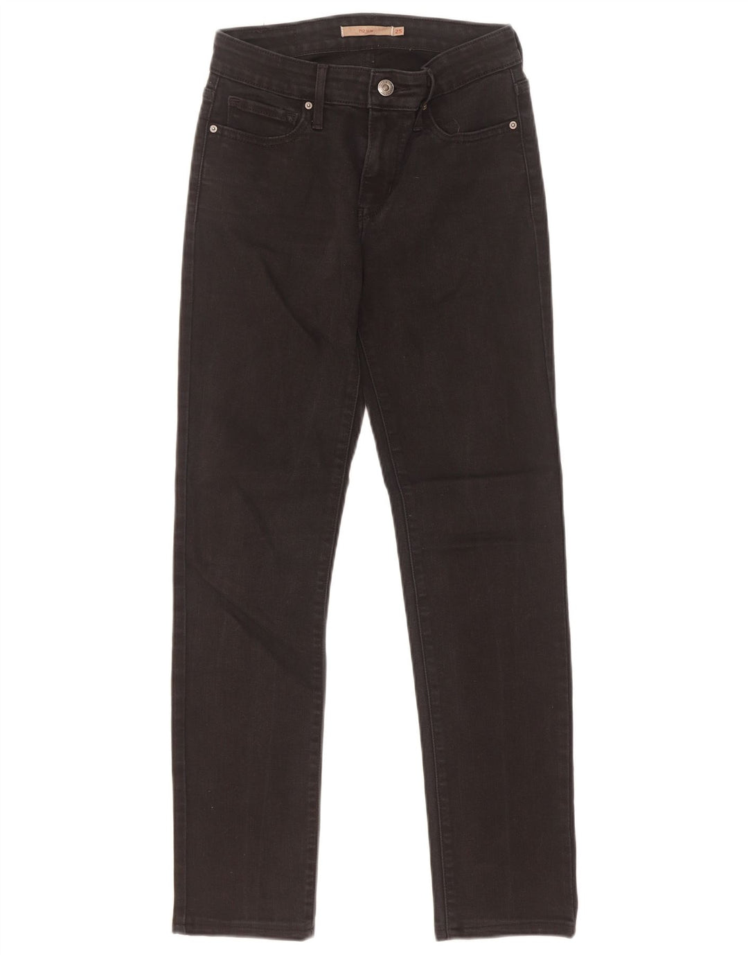 Levi's Womens 712 Slim Jeans W25 L29 Black