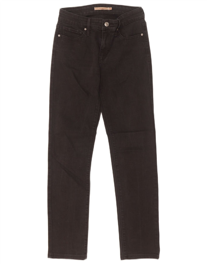 Levi's Womens 712 Slim Jeans W25 L29 Black