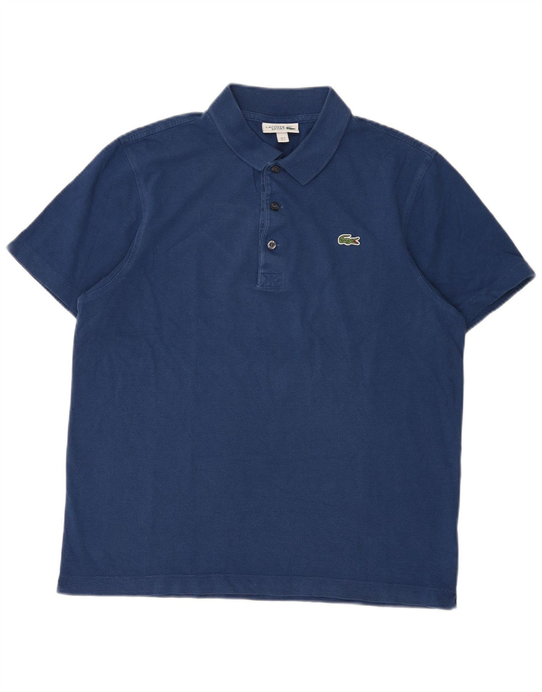 Lacoste Mens Polo Shirt Size 5 Large Navy Blue Cotton