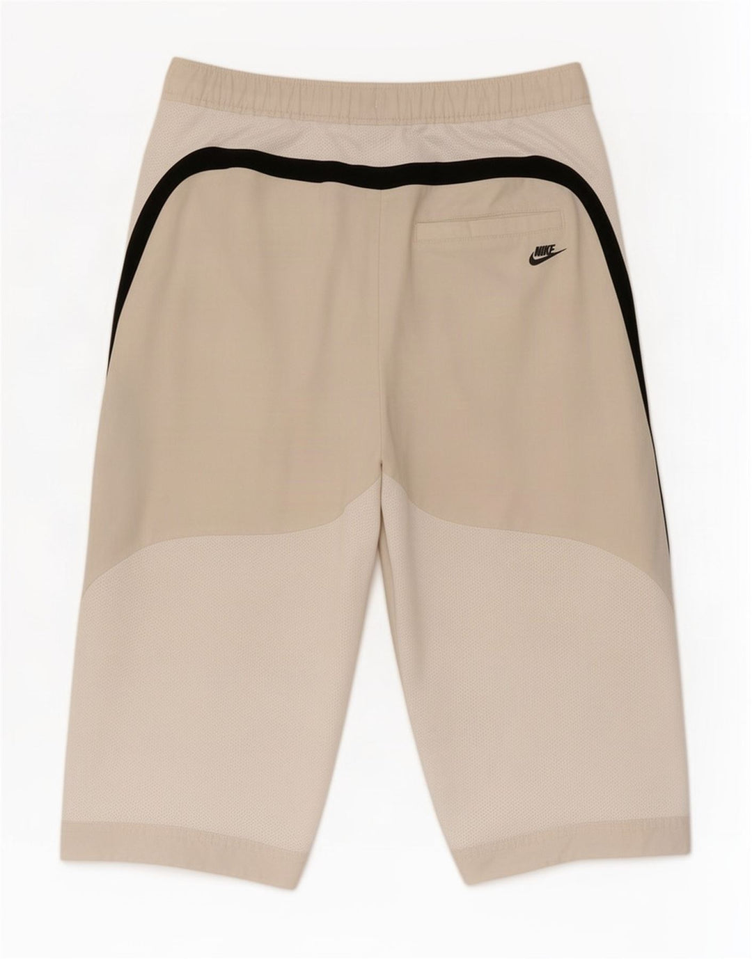Nike Boys Bermuda Sport Shorts 10-11 Years Beige Colourblock Polyester