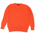 Marks & Spencer Womens V-Neck Jumper Sweater UK 14 Medium Red