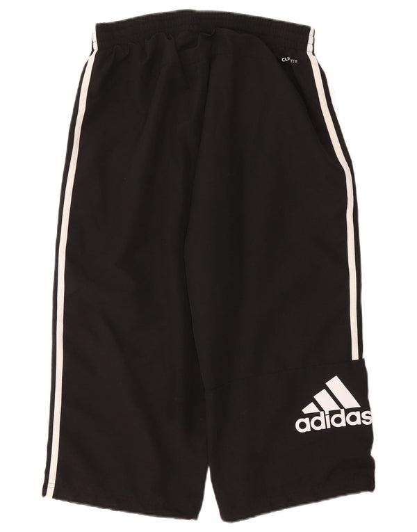 Adidas Mens Climalite Graphic Capri Tracksuit Trousers Medium Black