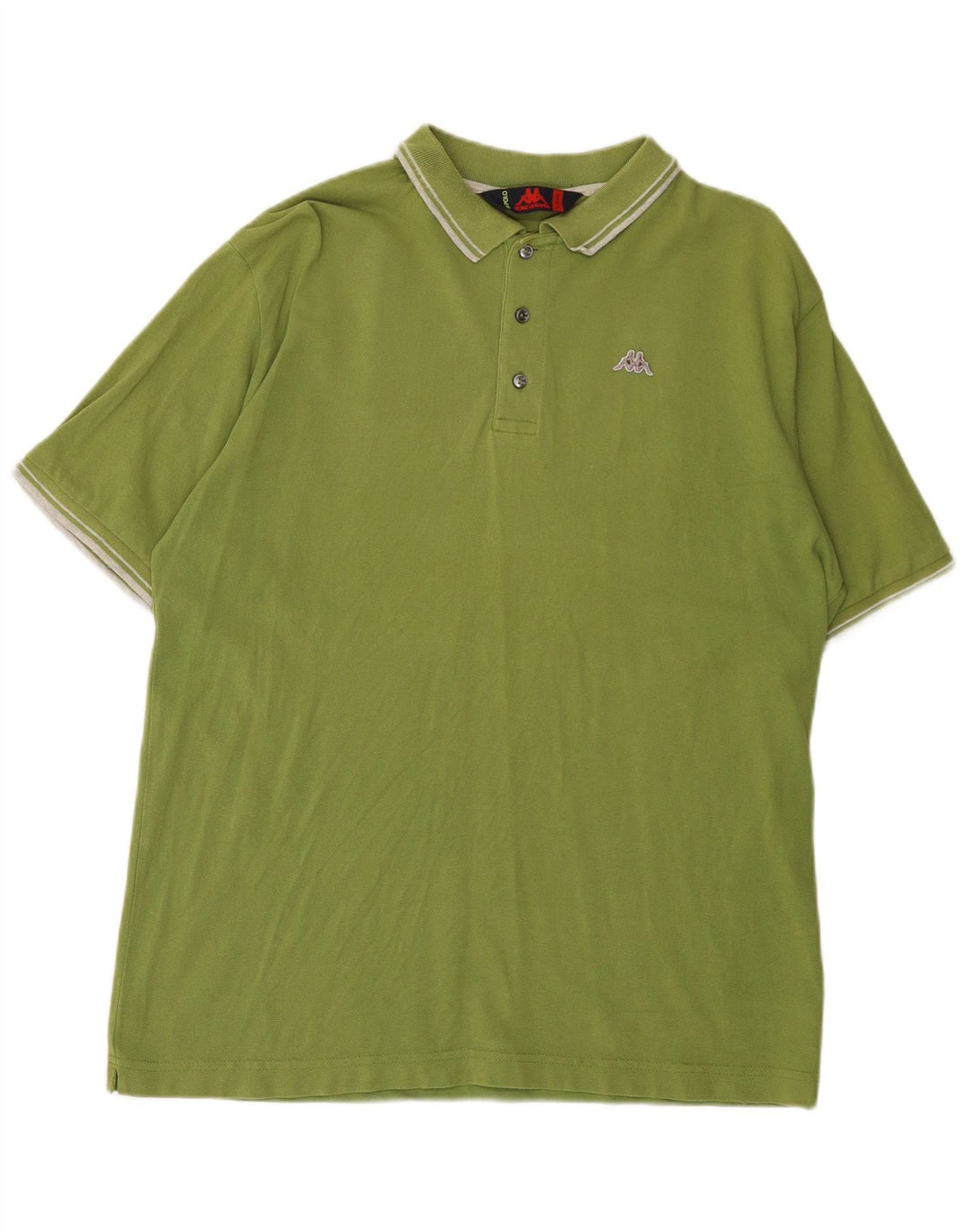 KAPPA Mens Polo Shirt XL Green Cotton