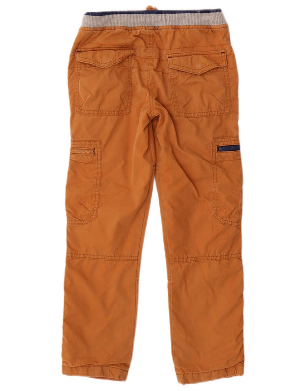 Boden Boys Cargo Trousers 7-8 Years W24 L22 Brown Cotton
