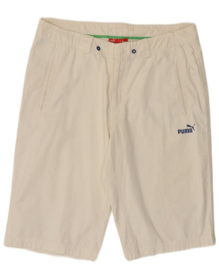Puma Mens Chino Shorts Large W34  White