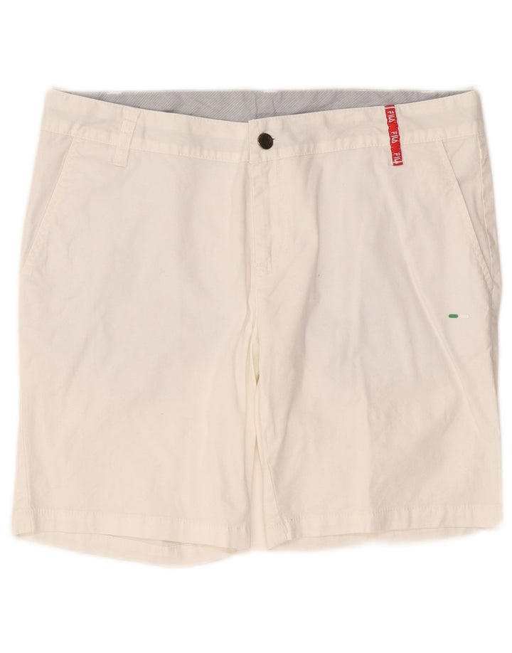 Fila Mens Chino Shorts Medium W32 White