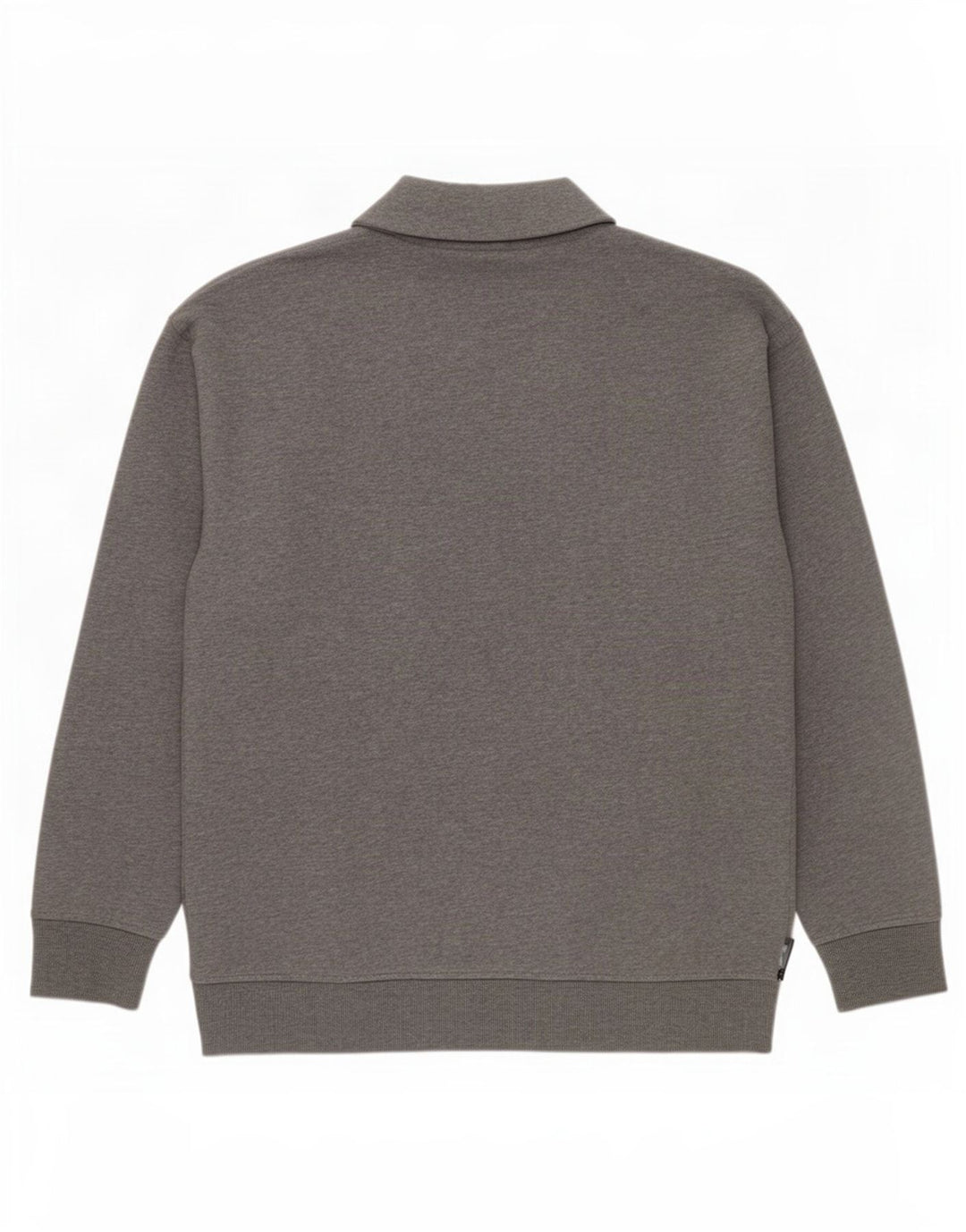 Vans Mens Graphic Zip Neck Sweatshirt Jumper Medium Grey Cotton