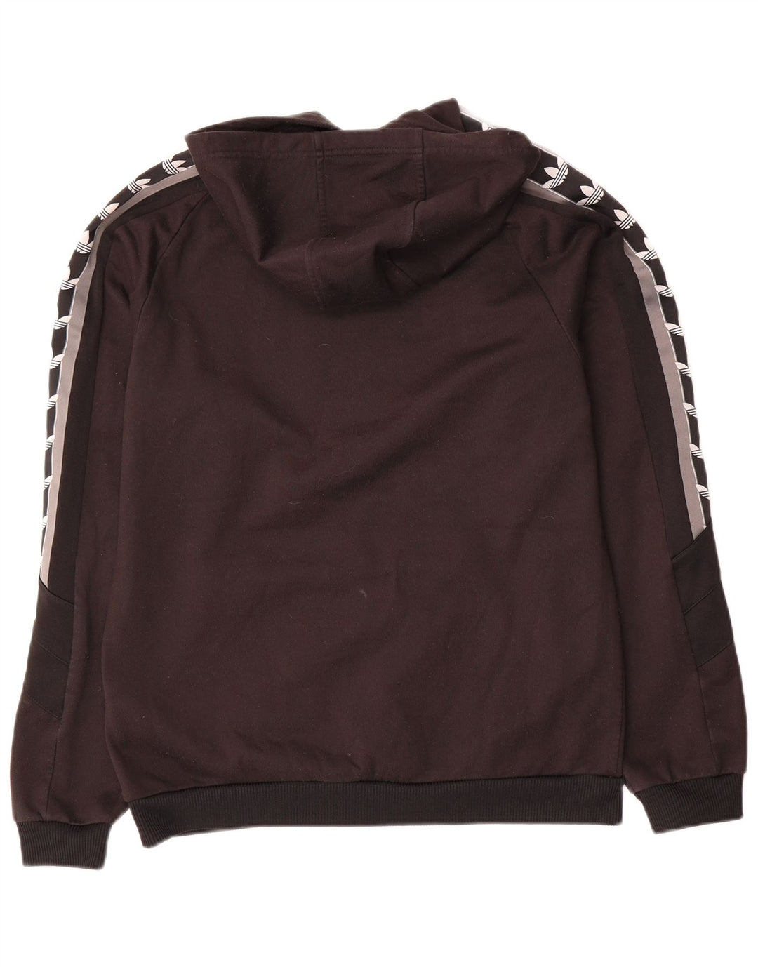 Adidas Mens Graphic Hoodie Jumper Small Black Colourblock Polyester