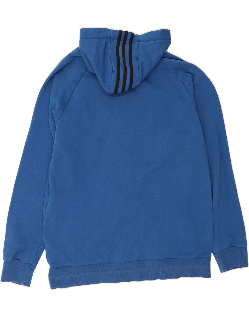 ADIDAS Mens Graphic Zip Hoodie Sweater UK 48/50 XL Blue Cotton Vintage Adidas and Second-Hand Adidas from Messina Hembry 