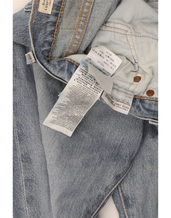 LEVI'S Mens 505 Straight Jeans W33 L32 Blue Cotton