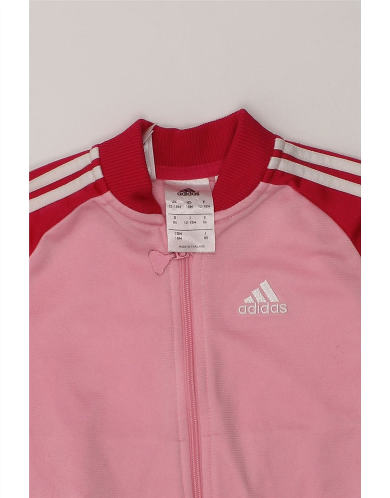 ADIDAS Baby Boys Tracksuit Top Jacket 12-18 Months Red Colourblock | Vintage Adidas | Thrift | Second-Hand Adidas | Used Clothing | Messina Hembry 