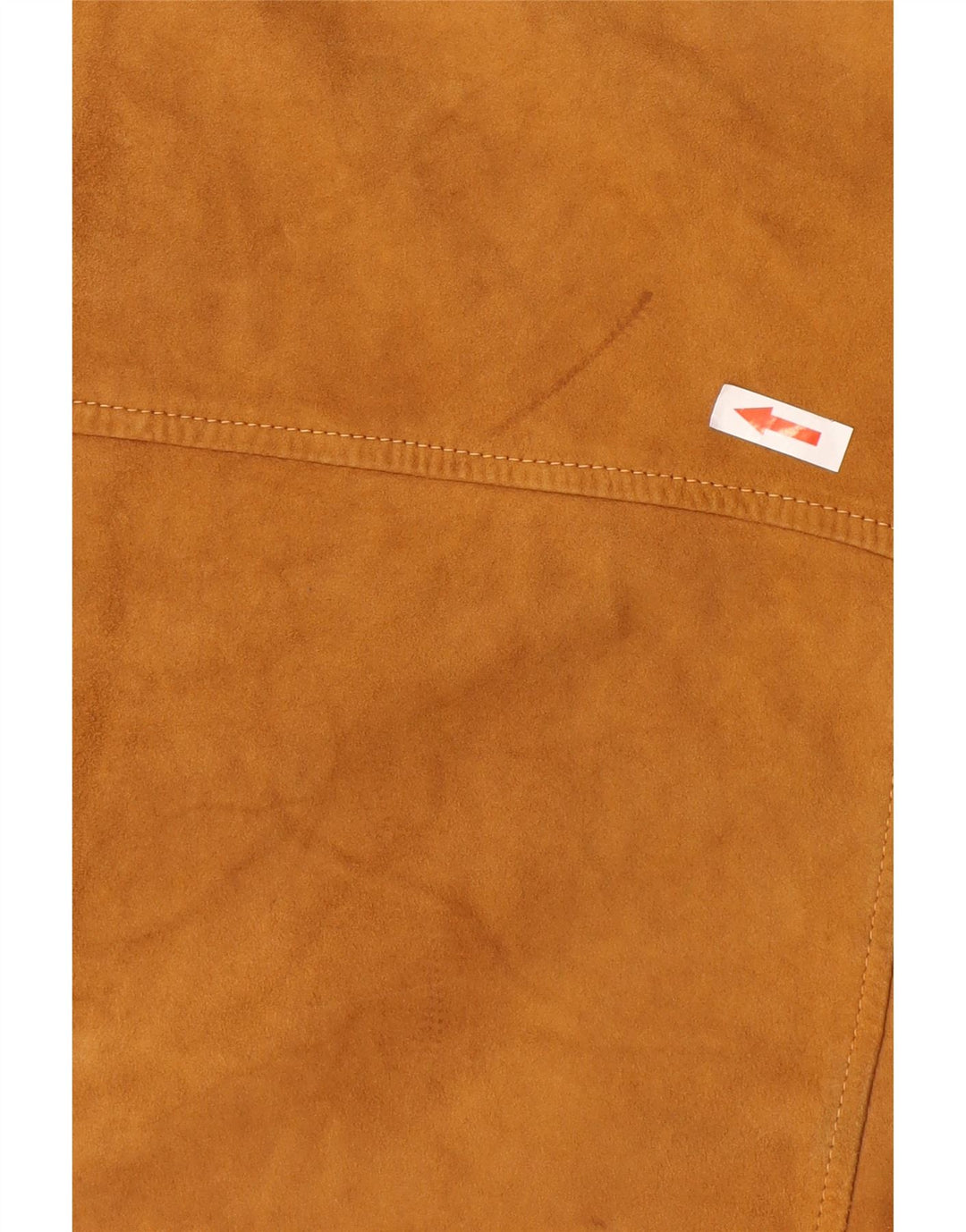 Burton Mens Suede Bomber Jacket UK 38 Medium Brown Leather