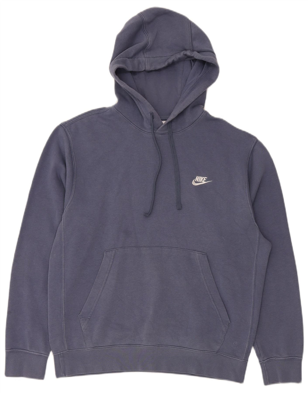 Nike Mens Hoodie Jumper Medium Blue Cotton