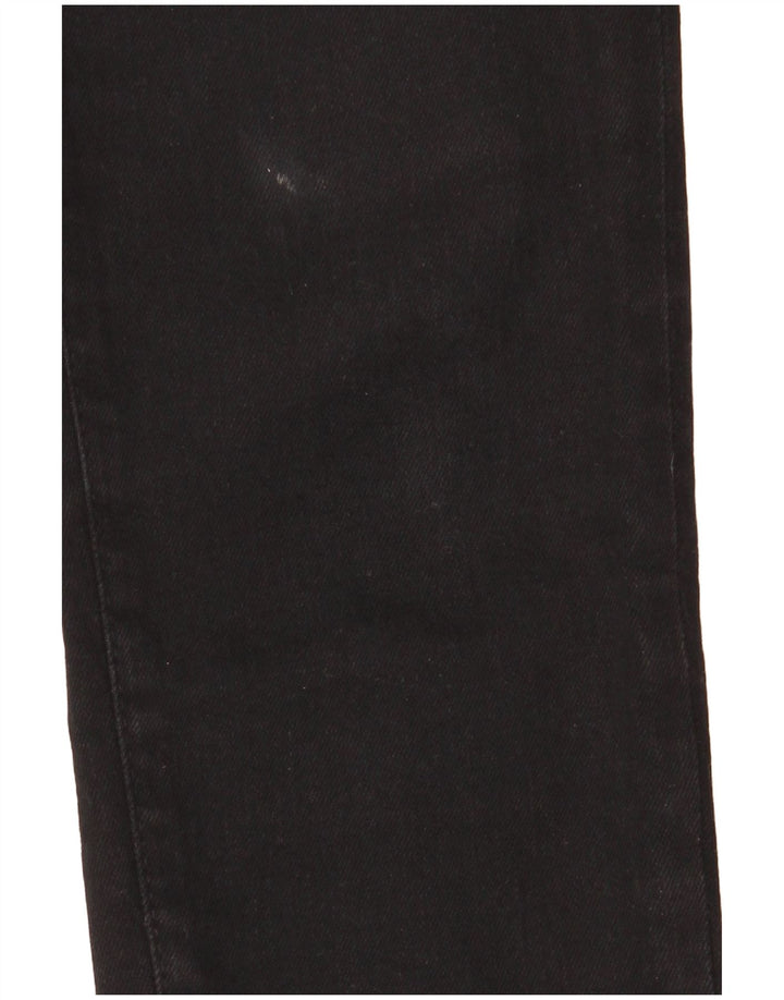 Superdry Womens Regular Skinny Jeans  W29 L30 Black Cotton