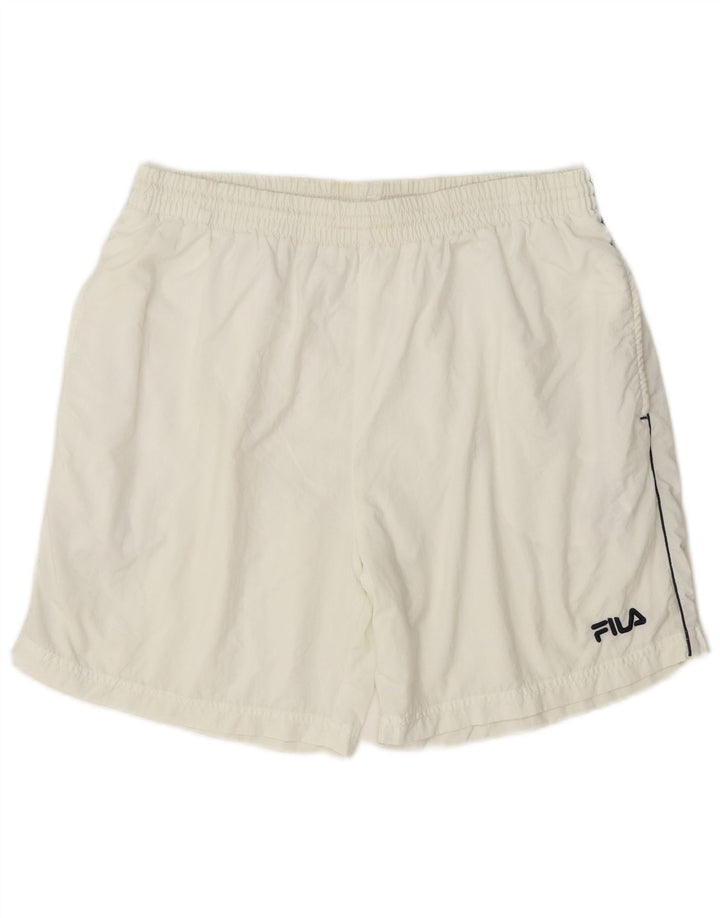 Fila Mens Sport Shorts Large White Polyamide