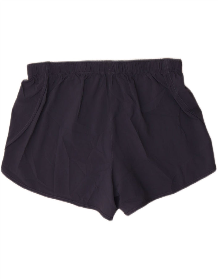 NEW BALANCE Womens Sport Shorts UK 16 Large  Navy Blue Polyester