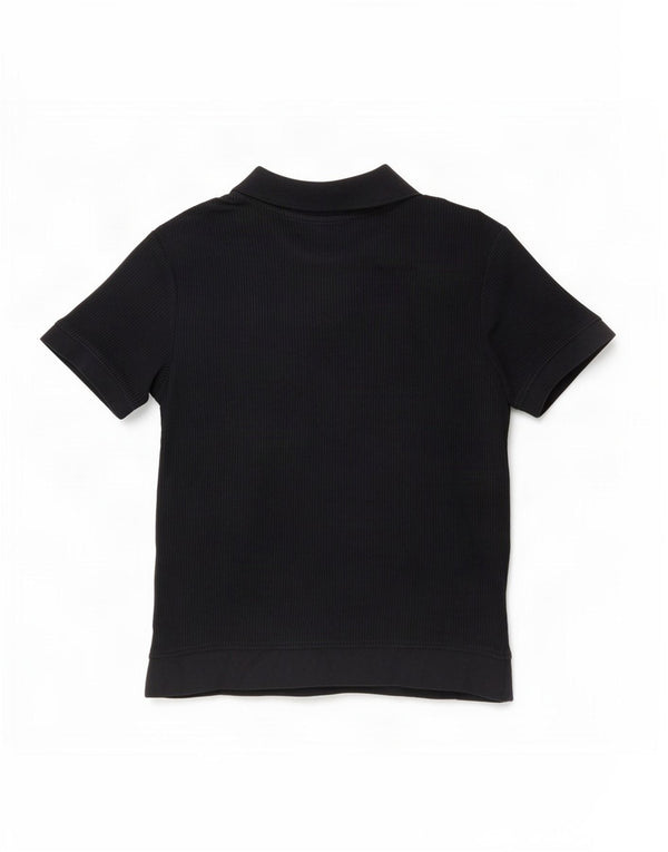 Zara Mens Polo Shirt Medium Navy Blue Cotton