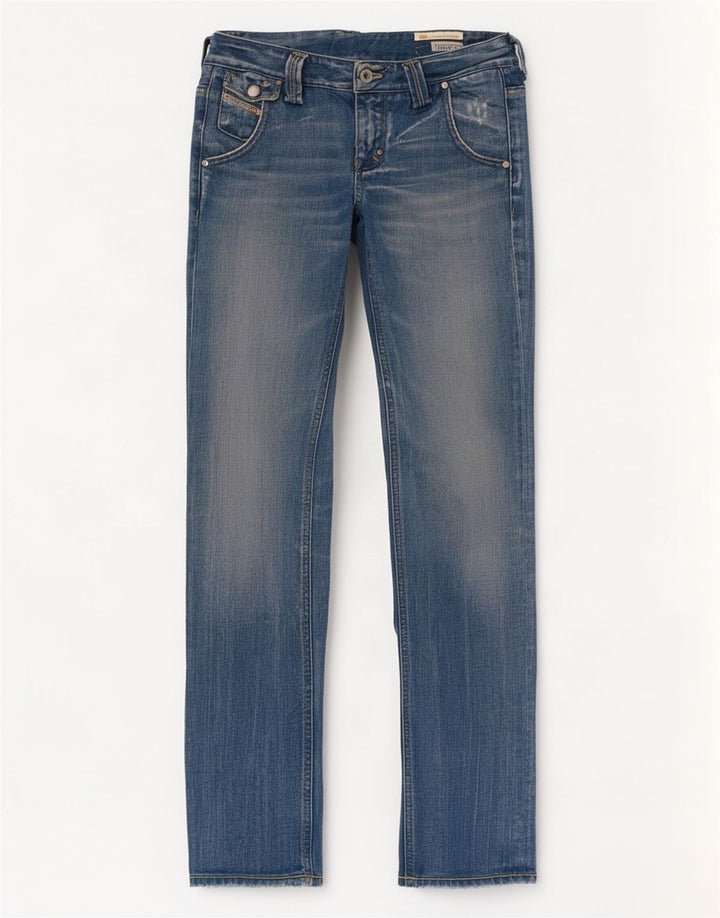 Diesel Womens Chela Slim Jeans W25 L32 Blue Cotton