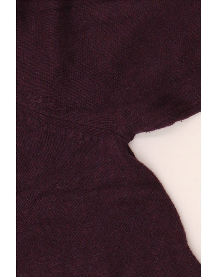 Marks & Spencer Mens V-Neck Jumper Sweater Medium Maroon Cotton