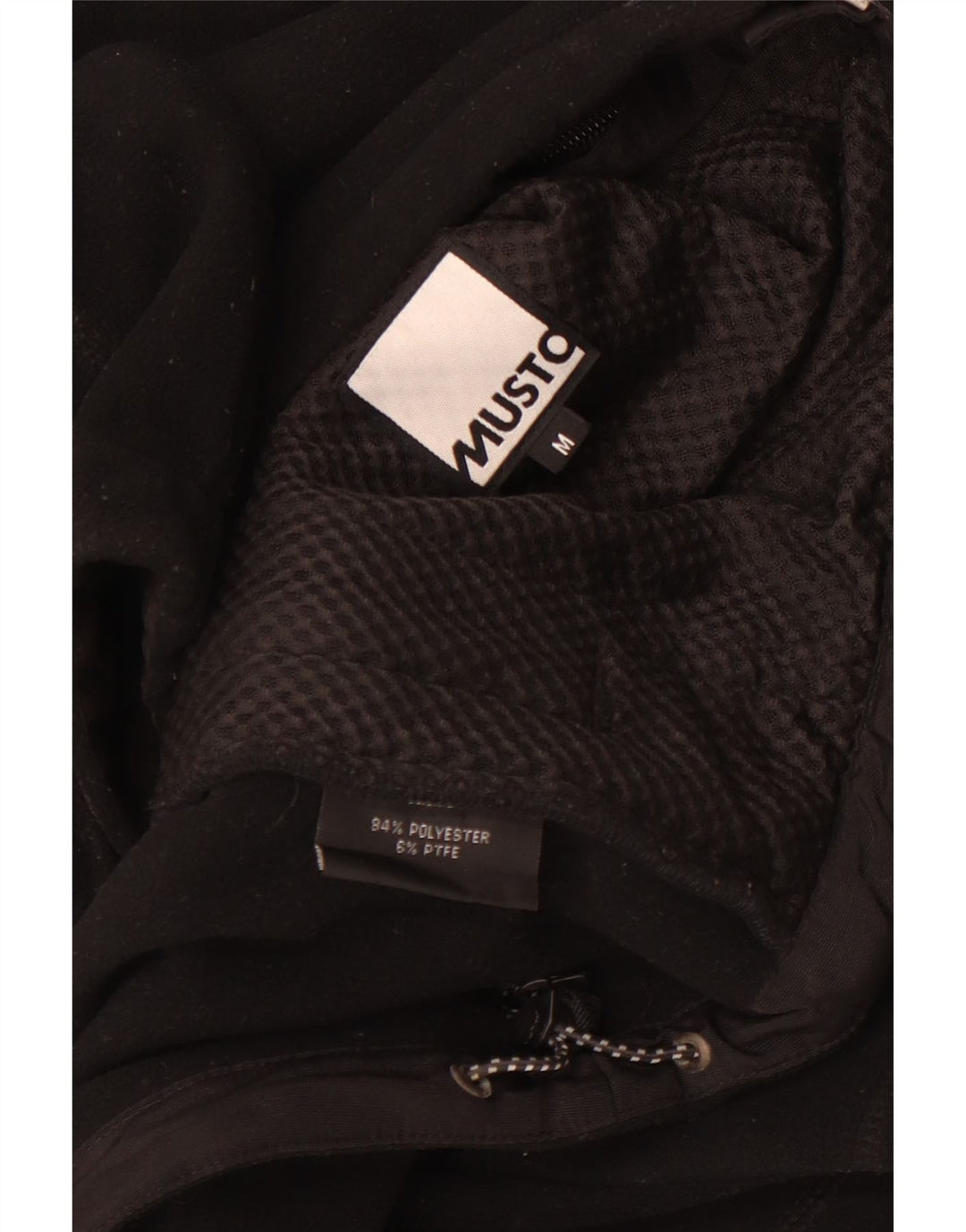 Musto Mens Fleece Jacket UK 38 Medium Black Polyester