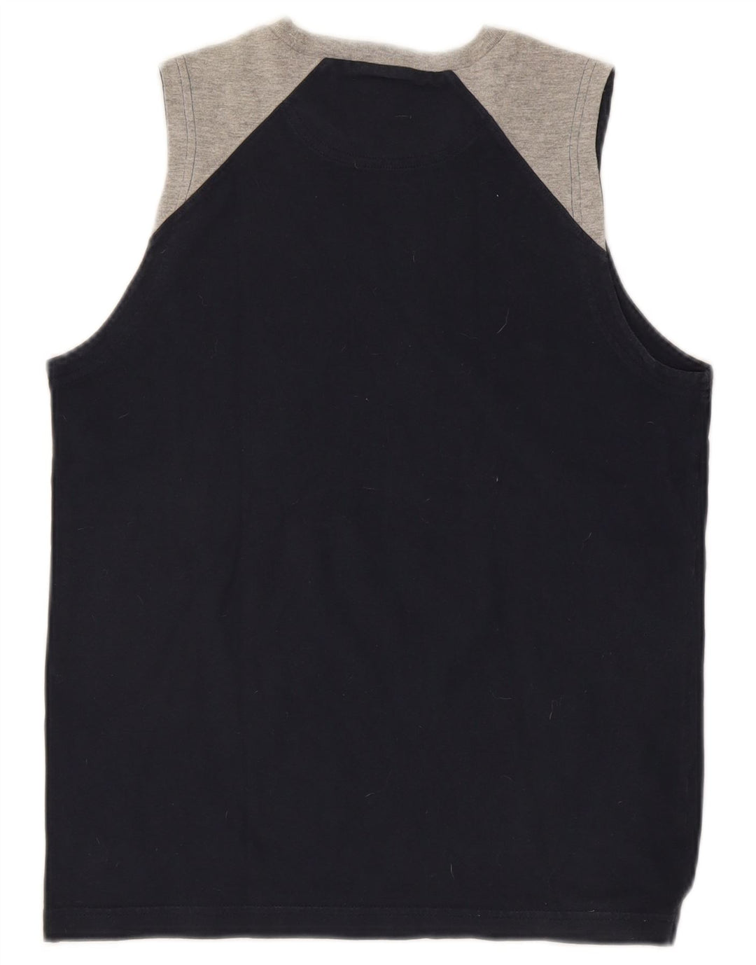 Champion Mens Graphic Vest Top Small Navy Blue Colourblock Cotton