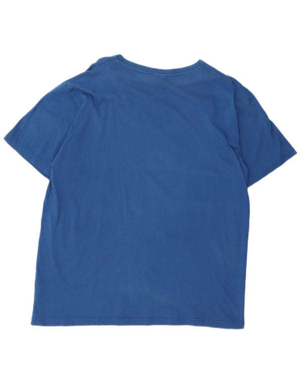 Lotto Mens T-Shirt Top 2XL Blue Cotton