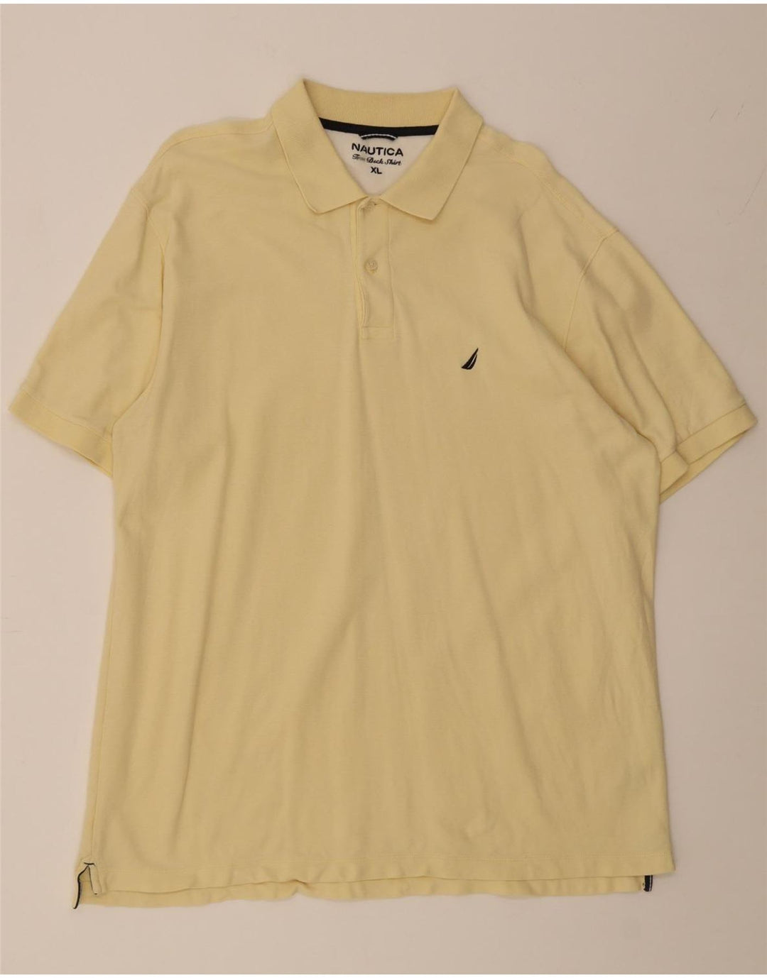 NAUTICA Mens Polo Shirt XL Yellow Cotton Vintage Nautica and Second-Hand Nautica from Messina Hembry 