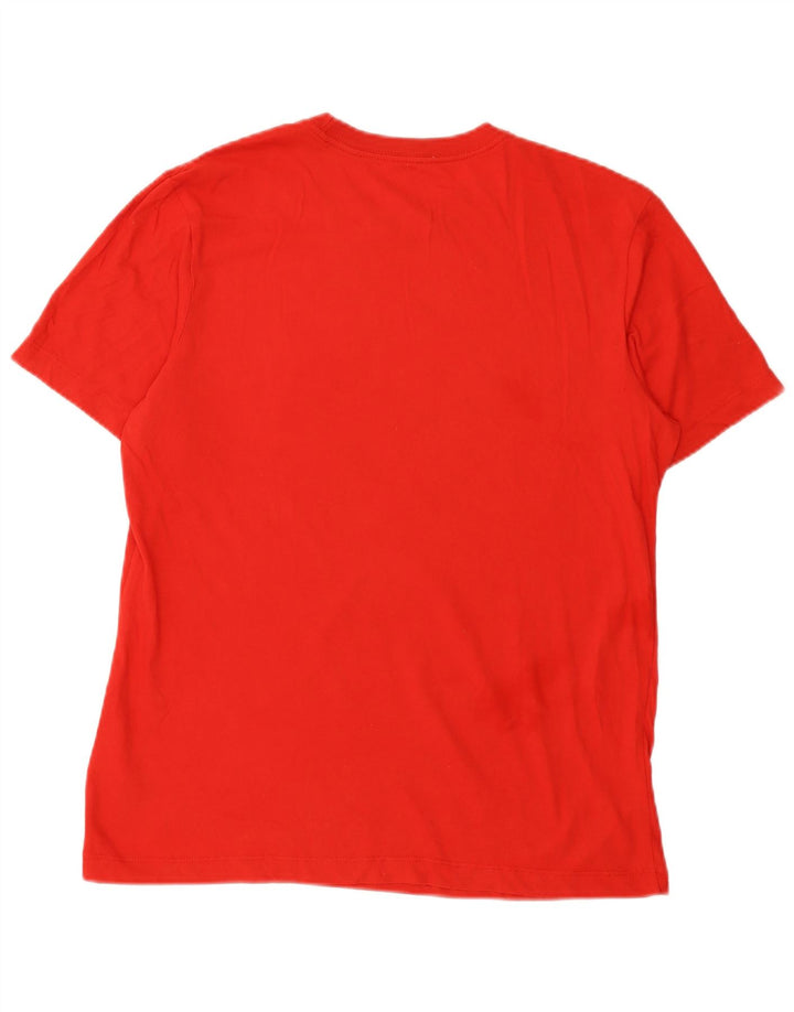 Nike Mens Dri Fit Graphic T-Shirt Top Medium Red Cotton