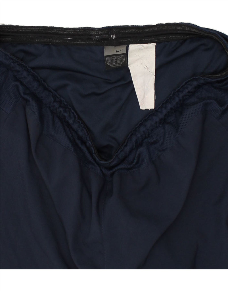 NIKE Mens Sport Shorts Large Navy Blue Colourblock | Vintage Nike | Thrift | Second-Hand Nike | Used Clothing | Messina Hembry 