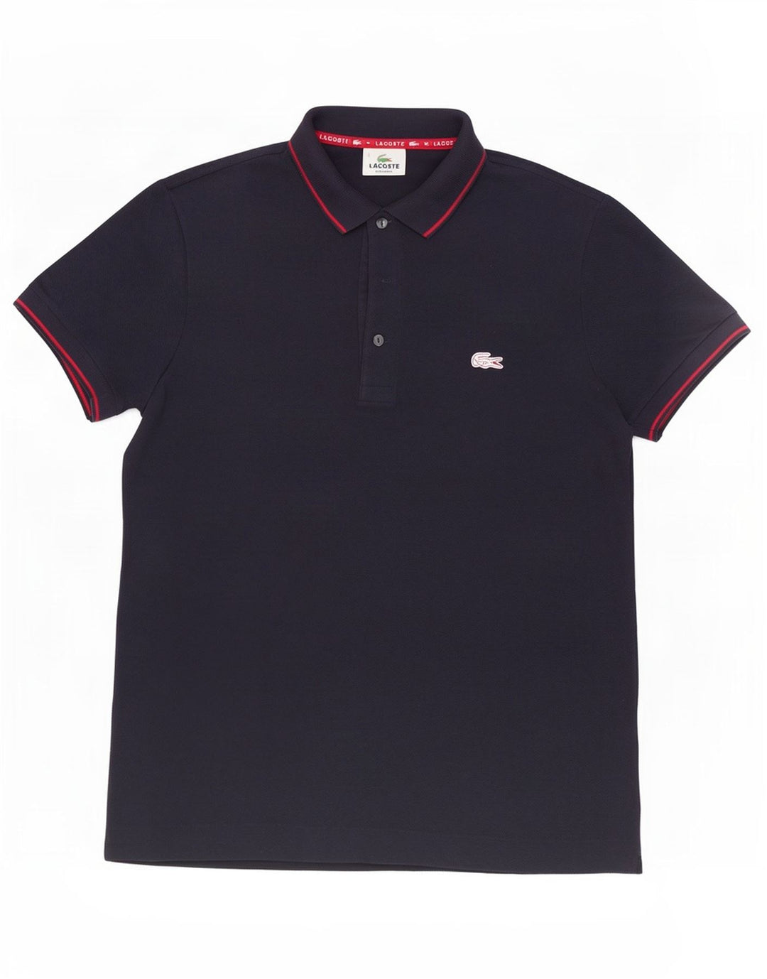 Lacoste Mens Regular Fit Polo Shirt Size 3 Small Navy Blue Cotton