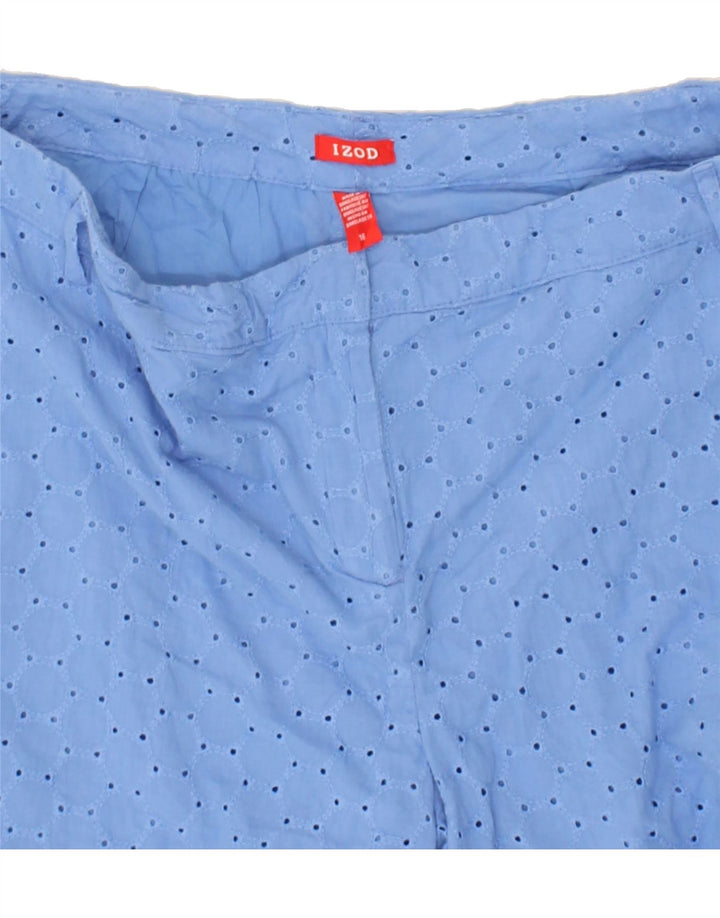 IZOD Womens Chino Shorts US 16 2XL W38 Blue Cotton | Vintage Izod | Thrift | Second-Hand Izod | Used Clothing | Messina Hembry 