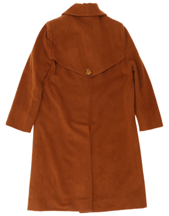 Vintage Womens Overcoat UK 14 Large Brown Wool
