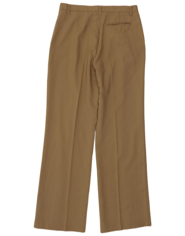 Benetton Womens Straight Suit Trousers IT 44 Medium W28 L31 Beige