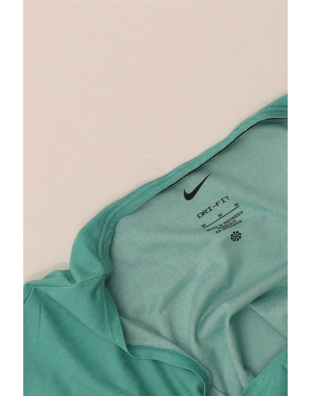 Nike Womens Dri Fit T-Shirt Top UK 14 Medium Blue
