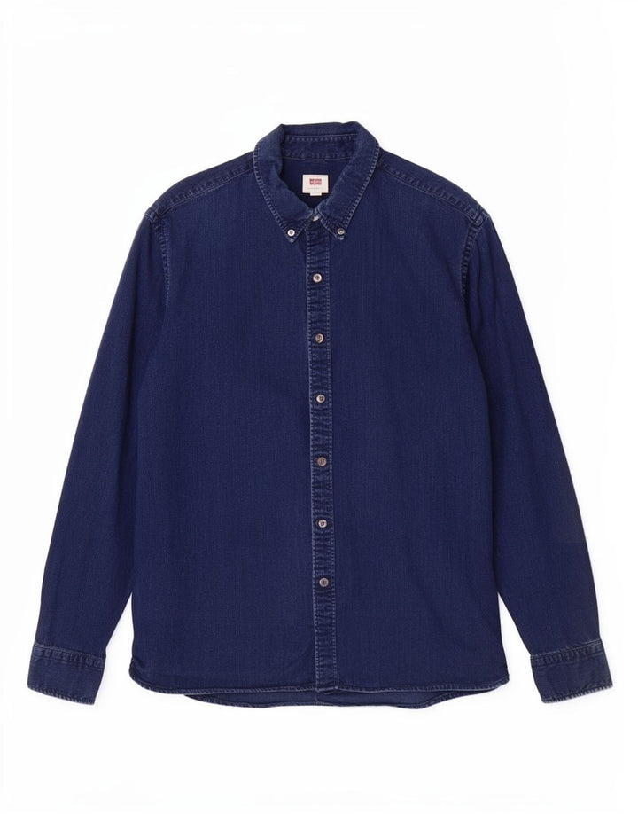 Levi's Mens Denim Shirt XL Blue Cotton