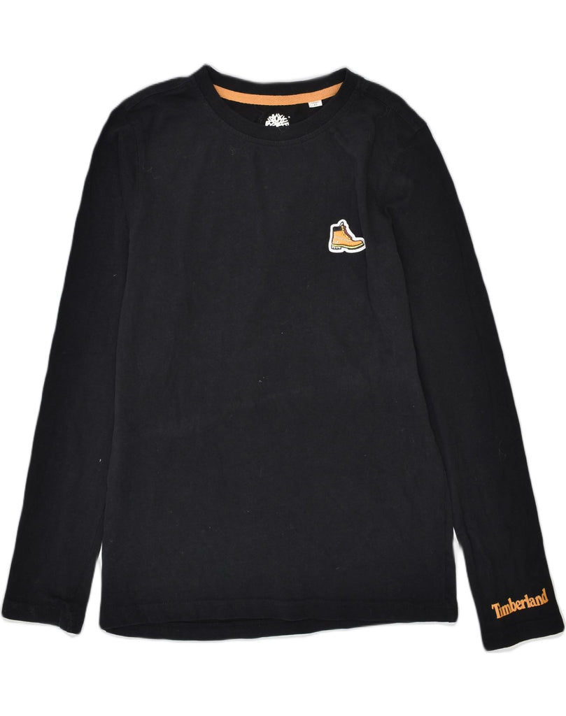 TIMBERLAND Boys Top Long Sleeve 11-12 Years XS Black Cotton | Vintage | Thrift | Second-Hand | Used Clothing | Messina Hembry 