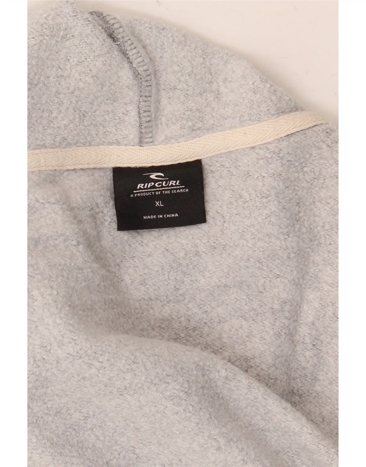 Rip Curl Mens Graphic Hoodie Jumper XL Grey Colourblock