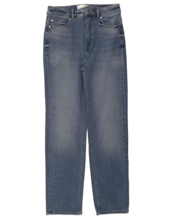 Marks & Spencer Womens Sienna Straight Jeans UK 10 Small W27 L27 Blue