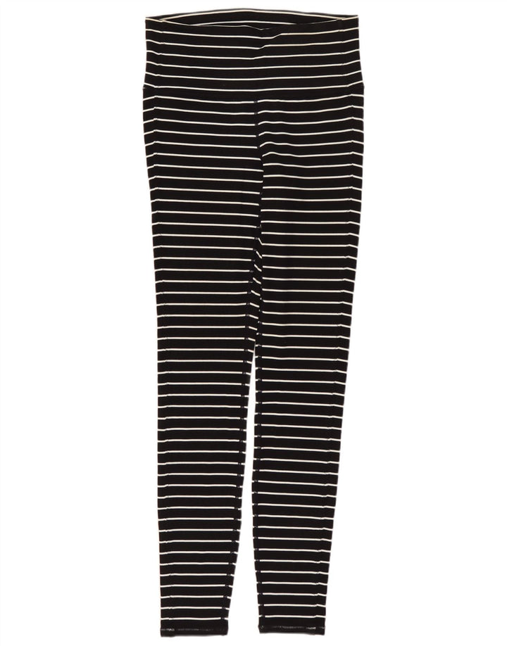 ATHLETA Womens Leggings UK 6 XS  Black Striped Nylon