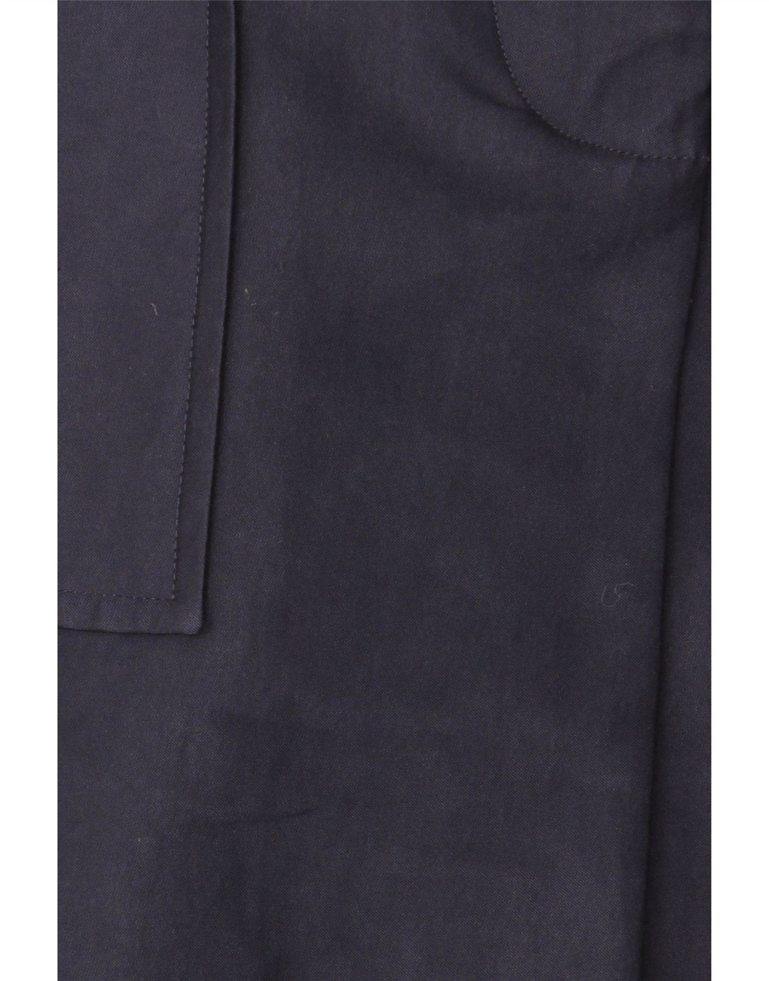 Zara Womens Overcoat UK 14 Medium Navy Blue Cotton