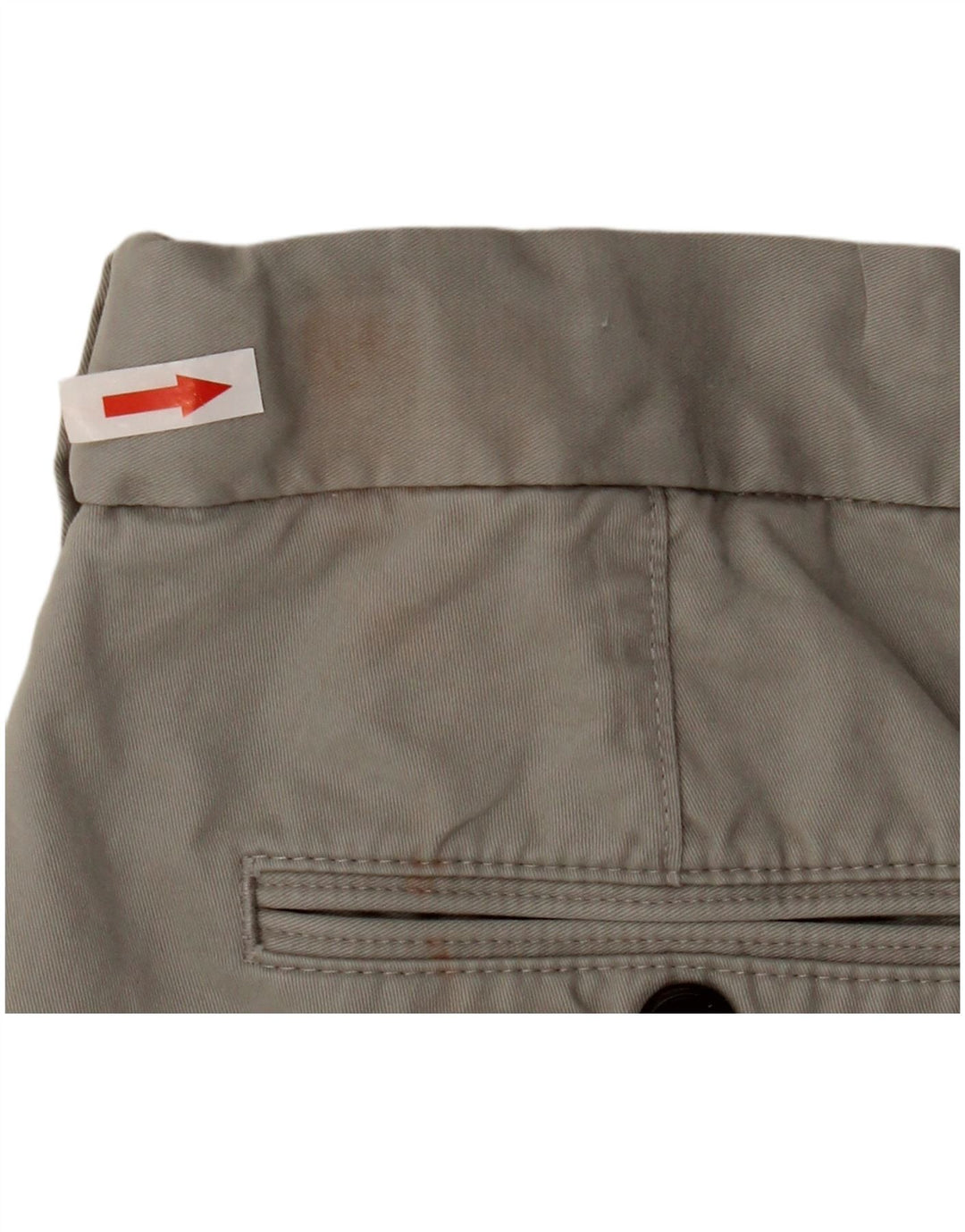 Marks & Spencer Mens Chino Shorts W34 Large Grey Cotton