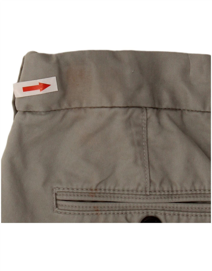 Marks & Spencer Mens Chino Shorts W34 Large Grey Cotton