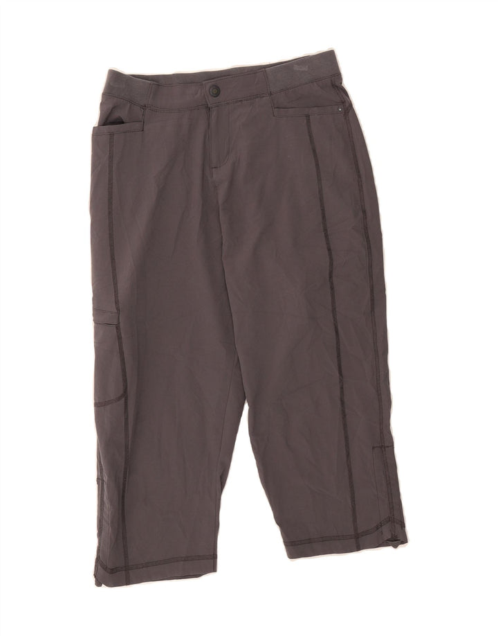 LEE Womens Relaxed Fit Capri Trousers US 4 Small W30 L21 Grey Polyester Vintage Lee and Second-Hand Lee from Messina Hembry 