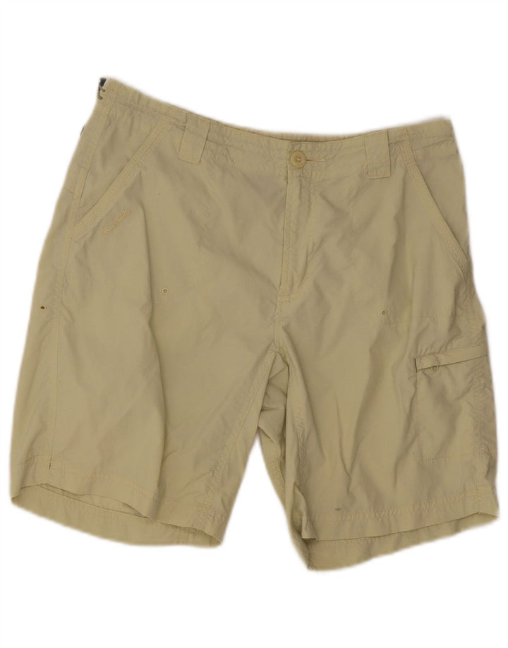 Columbia Womens Titanium Cargo Shorts US 8 Medium W30 Green Nylon