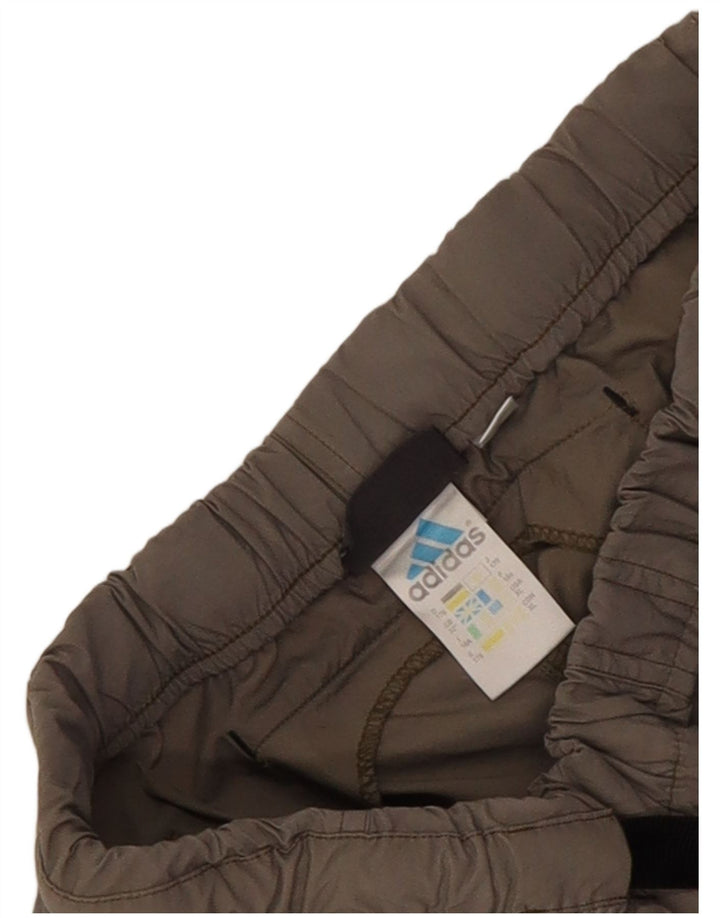 Adidas Boys Waterproof Trousers 13-14 Years Grey Colourblock Polyamide