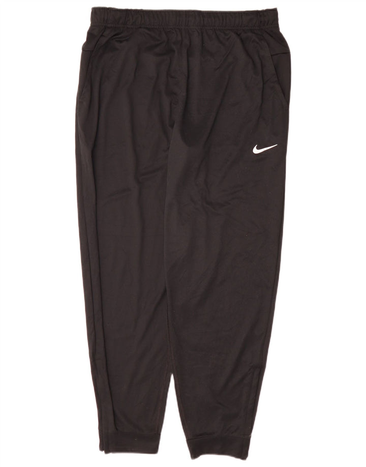 Nike Mens Tracksuit Trousers Joggers Large Black Polyester